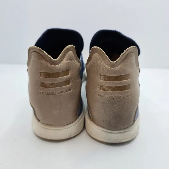Adidas × Pharrell Williams | Elastic 'EQT Blue' sporty low-top sneakers MENS 11