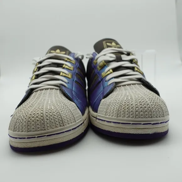 Adidas Retro Shell Toe Men Size 11 Shoes Blue Low Top Sneakers Casual Lace Up