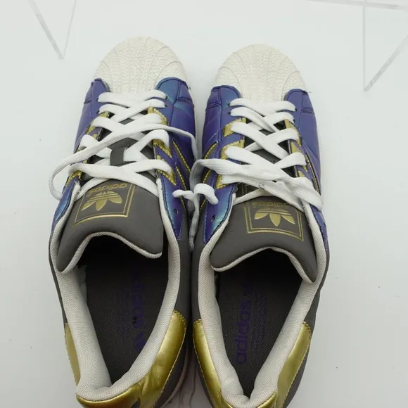 Adidas Retro Shell Toe Men Size 11 Shoes Blue Low Top Sneakers Casual Lace Up