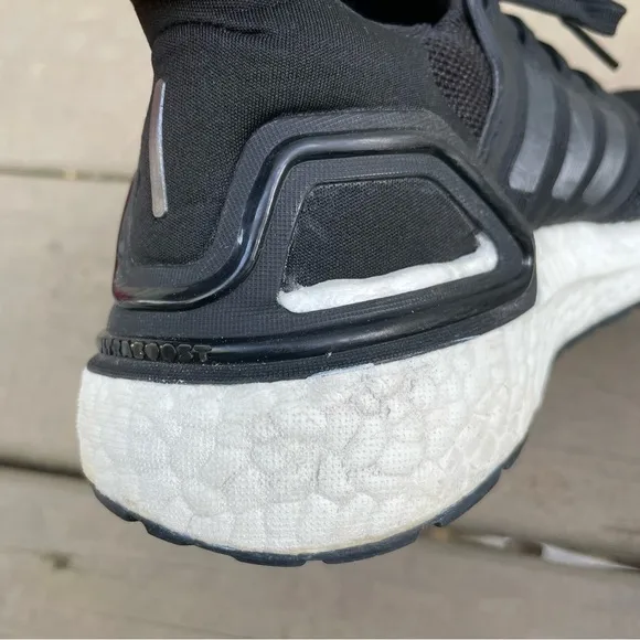 Adidas UltraBoost 2.0 Core Black and White knit running shoes size 6