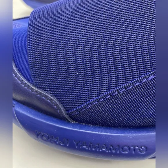 Adidas Y 3 Qasa High Blue High Sneakers Size 7 Like New MSRP $390
