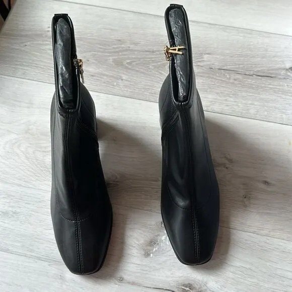 Aerosoles CORINDA Comfortable Heeled Ankle Boot Black Size 6.5 New in Box