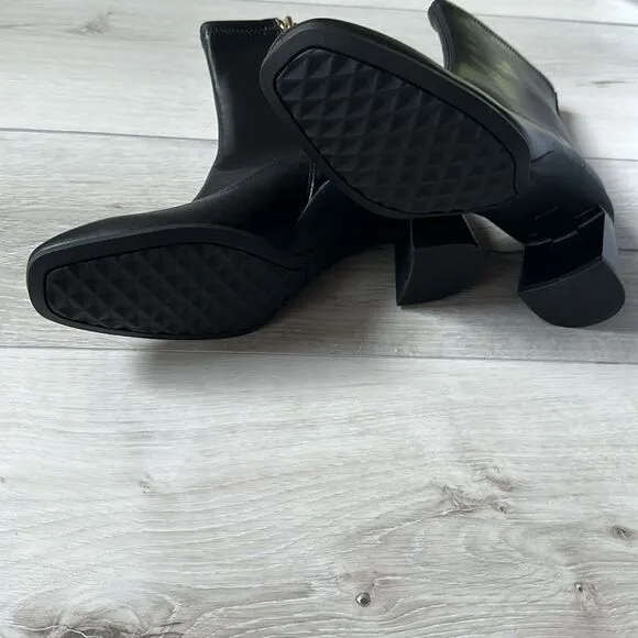Aerosoles CORINDA Comfortable Heeled Ankle Boot Black Size 6.5 New in Box