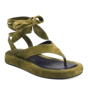 Aerosoles Francesca Olive Suede  Sandals (New) Size 6M