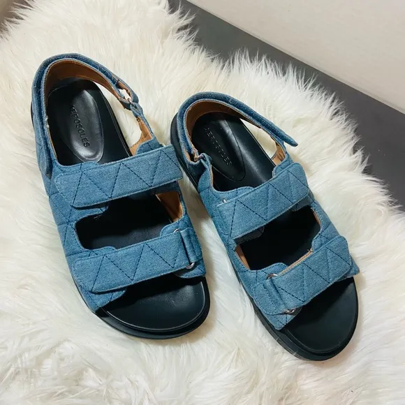 AEROSOLES Lamirca Denim Quilted Sandals