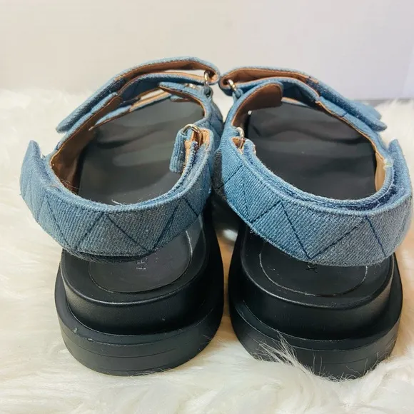 AEROSOLES Lamirca Denim Quilted Sandals