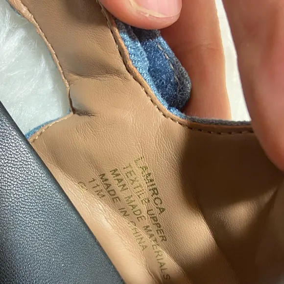 AEROSOLES Lamirca Denim Quilted Sandals