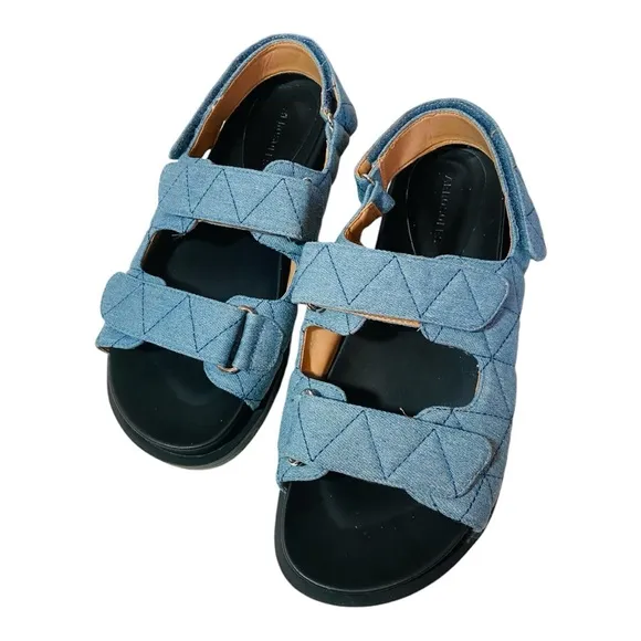 AEROSOLES Lamirca Denim Quilted Sandals