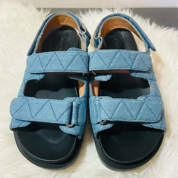 AEROSOLES Lamirca Denim Quilted Sandals