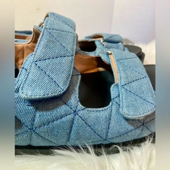 AEROSOLES Lamirca Denim Quilted Sandals