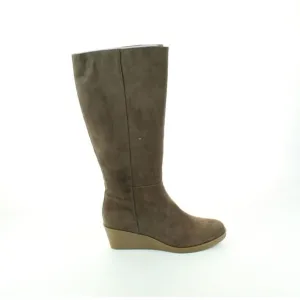 Aerosoles Womens Brenna Taupe Faux Suede Fashion Boots Size 8.5 Medium (B, M)