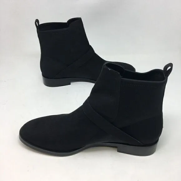 Aerosoles Women's Boots Black Size 6.5 Beata Ankle Stretchy Back Panel Buckle
