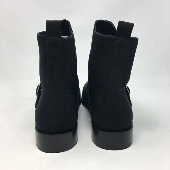 Aerosoles Women's Boots Black Size 6.5 Beata Ankle Stretchy Back Panel Buckle
