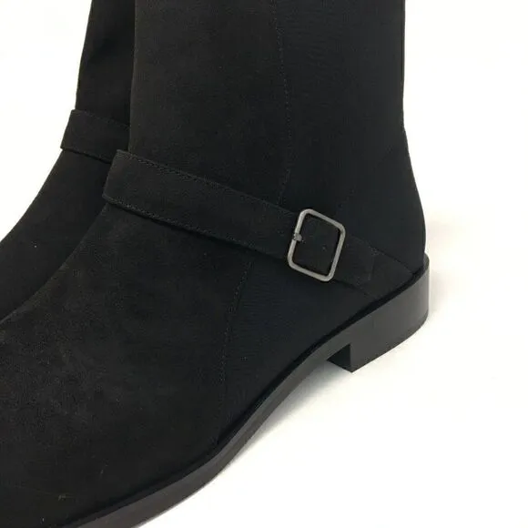 Aerosoles Women's Boots Black Size 6.5 Beata Ankle Stretchy Back Panel Buckle