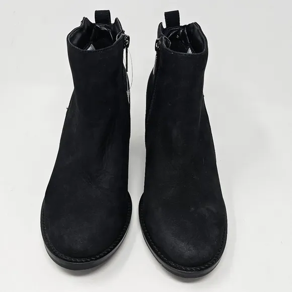 Agua College Waterproof Winter Ankle Boots Size 7.5 Black Leather Sealed Seams