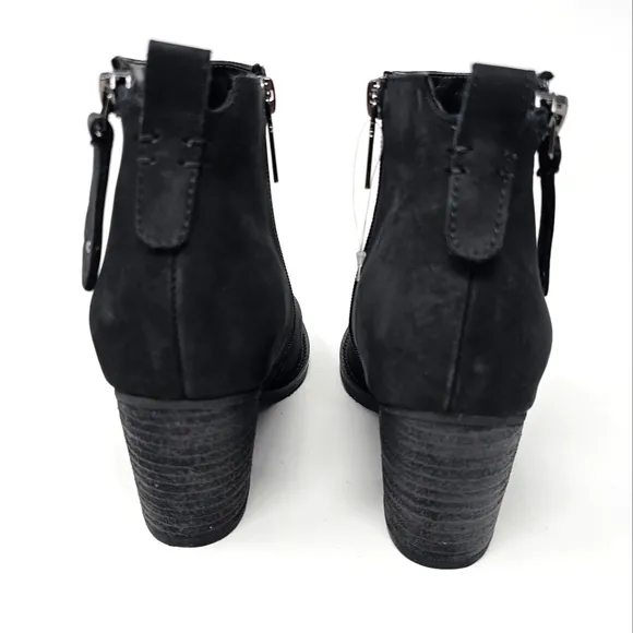 Agua College Waterproof Winter Ankle Boots Size 7.5 Black Leather Sealed Seams