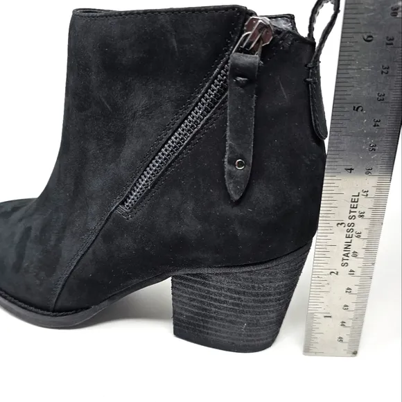 Agua College Waterproof Winter Ankle Boots Size 7.5 Black Leather Sealed Seams