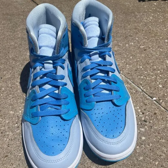 Air Jordan 1 High Method of Make Women's Shoes (FB9891-404, Blue Tint