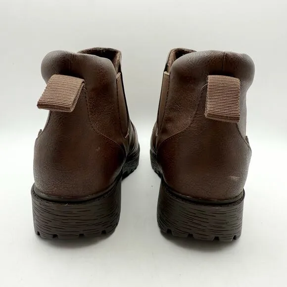 Alegria Womens Rowen Boots EU 40 US 9.5-10 Brown Vegan Leather Waterproof NWOB