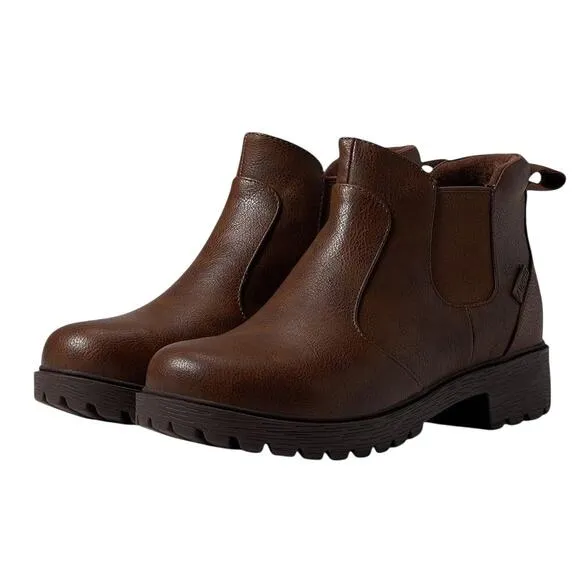 Alegria Womens Rowen Boots EU 40 US 9.5-10 Brown Vegan Leather Waterproof NWOB
