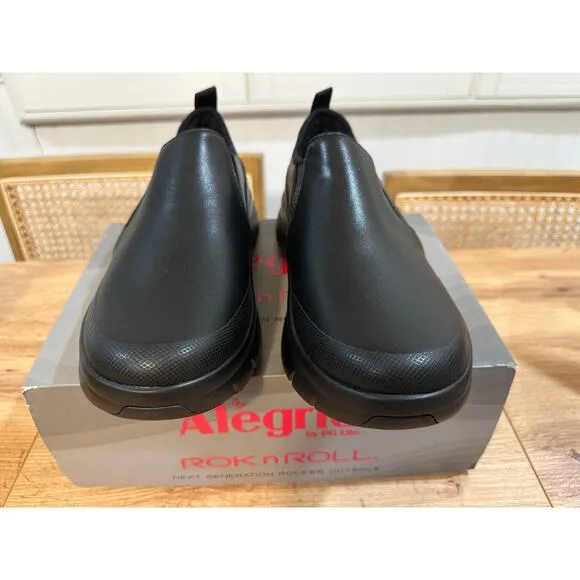 Alegria Womens Shift Lead Shoes Black Size 8/8.5 US 38 EU NIB Arch Support Comfy