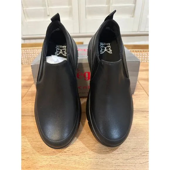 Alegria Womens Shift Lead Shoes Black Size 8/8.5 US 38 EU NIB Arch Support Comfy