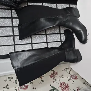 Alfani Kallumm black riding boots 9 1/2 Wide Calf