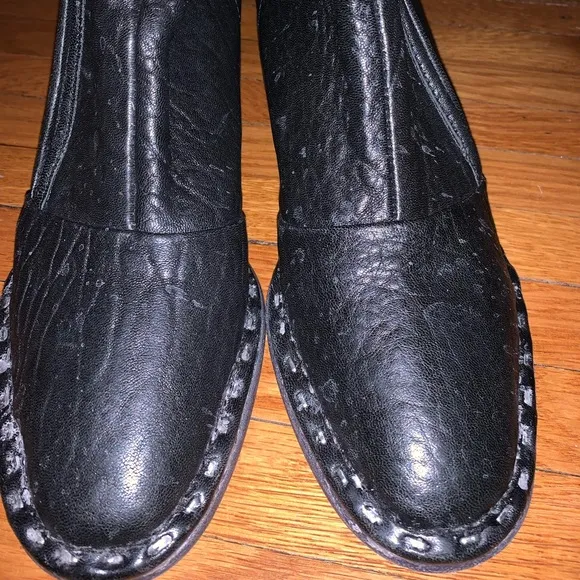 All Saints Black Leather Boots Size 7