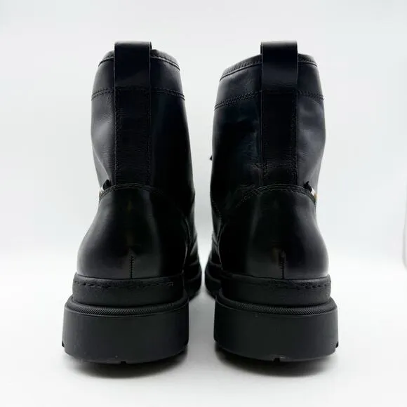 Allen Edmonds Mens Sawyer Lace-Up Boots US 9 D Black Leather Waterproof NIB