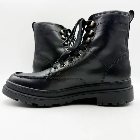 Allen Edmonds Mens Sawyer Lace-Up Boots US 9 D Black Leather Waterproof NIB