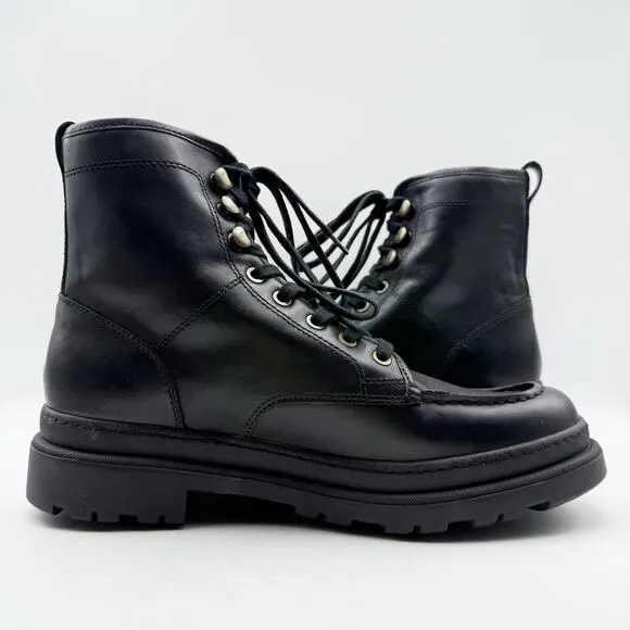 Allen Edmonds Mens Sawyer Lace-Up Boots US 9 D Black Leather Waterproof NIB