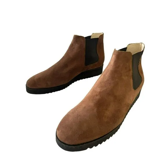 Amalfi By Rangoni Brown Suede Chelsea Boots Size 11M NEW