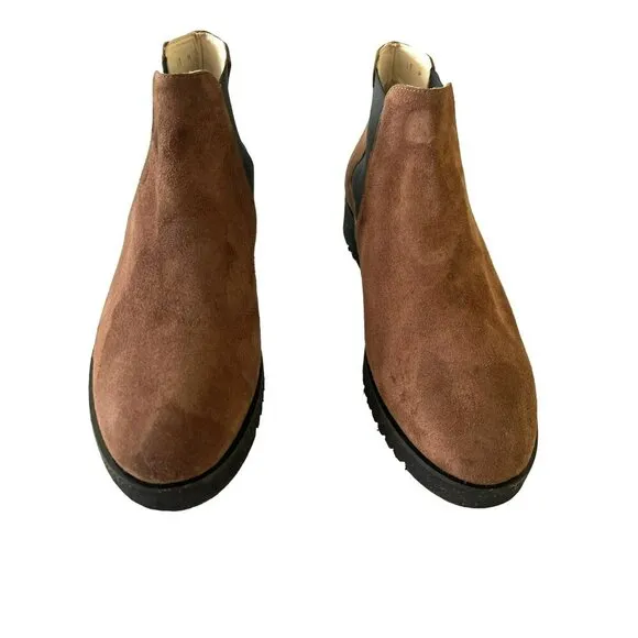 Amalfi By Rangoni Brown Suede Chelsea Boots Size 11M NEW