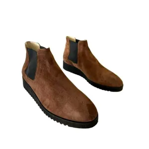 Amalfi By Rangoni Brown Suede Chelsea Boots Size 11M NEW