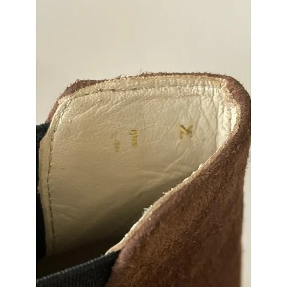 Amalfi By Rangoni Brown Suede Chelsea Boots Size 11M NEW