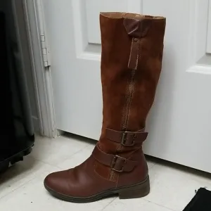 AMERICAN RAG suede leather boots tall collins
