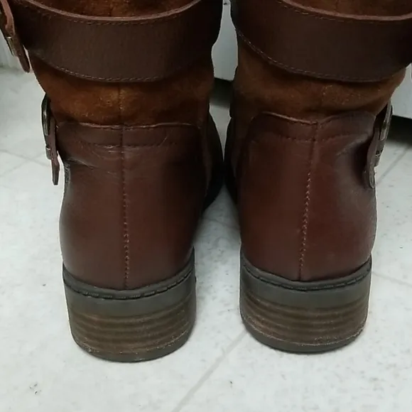 AMERICAN RAG suede leather boots tall collins
