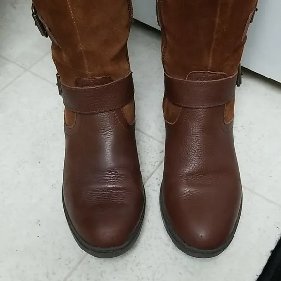 AMERICAN RAG suede leather boots tall collins