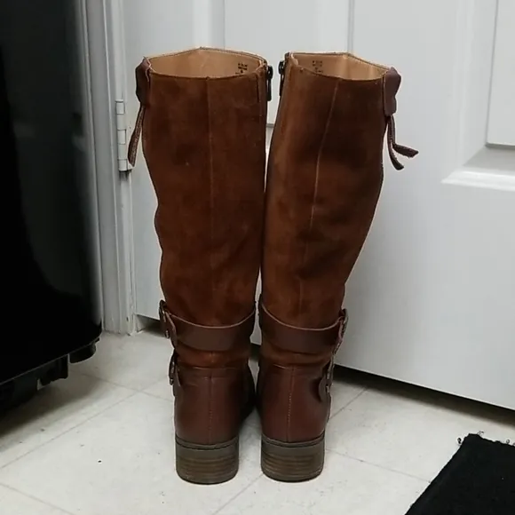 AMERICAN RAG suede leather boots tall collins