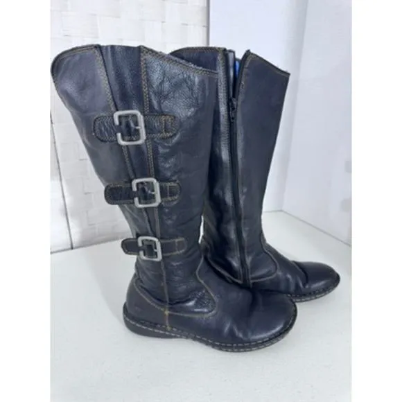 &quot;BOC&quot; Black/Brown Maira Boot Size 9 Y2K Matrix Goth Grunge Edward Scissor Hands