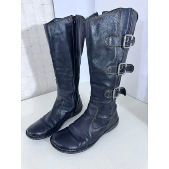 &quot;BOC&quot; Black/Brown Maira Boot Size 9 Y2K Matrix Goth Grunge Edward Scissor Hands