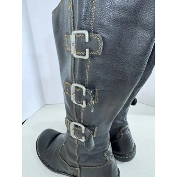 &quot;BOC&quot; Black/Brown Maira Boot Size 9 Y2K Matrix Goth Grunge Edward Scissor Hands