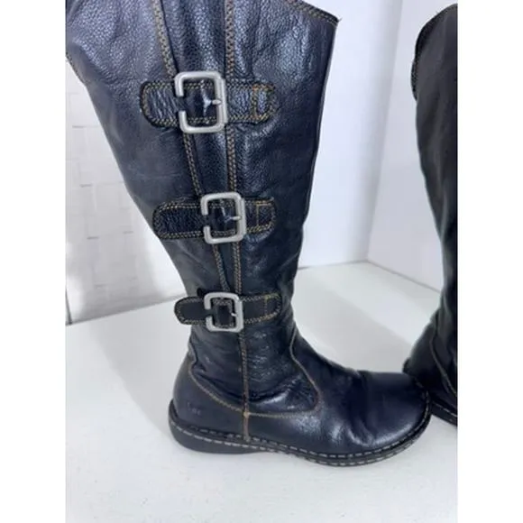 &quot;BOC&quot; Black/Brown Maira Boot Size 9 Y2K Matrix Goth Grunge Edward Scissor Hands