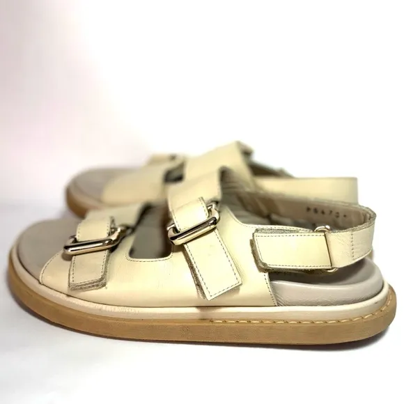 Anthropologie ALOHAS Harper Leather Buckle-Up Sandals EU 40 US 9
