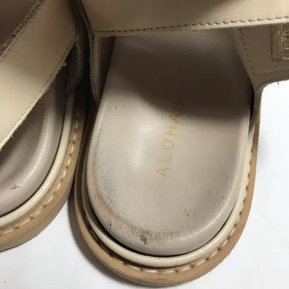 Anthropologie ALOHAS Harper Leather Buckle-Up Sandals EU 40 US 9