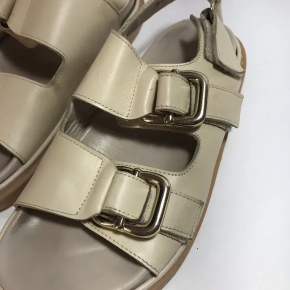 Anthropologie ALOHAS Harper Leather Buckle-Up Sandals EU 40 US 9