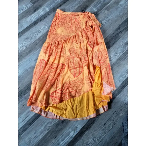 Anthropologie Hutch Printed Wrap Maxi Skirt - New Large