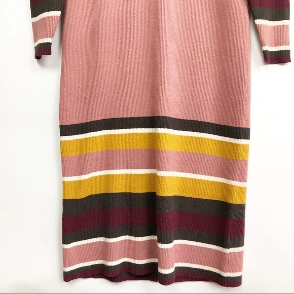 Anthropologie Parvati Midi Stripes Dress Size Medium