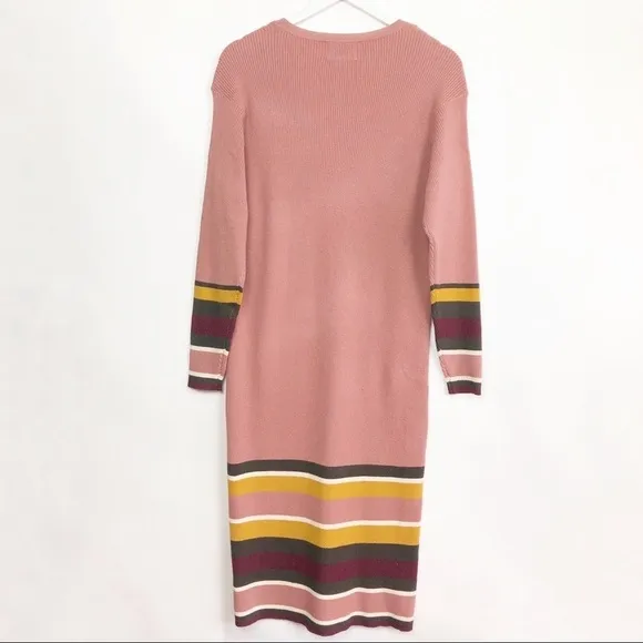 Anthropologie Parvati Midi Stripes Dress Size Medium