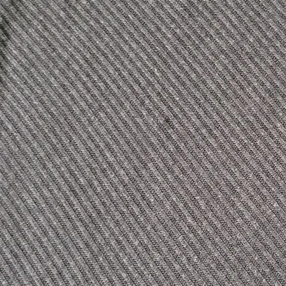Anthropologie THML Women's Gray Ribbed Peplum Mini Tunic Dress